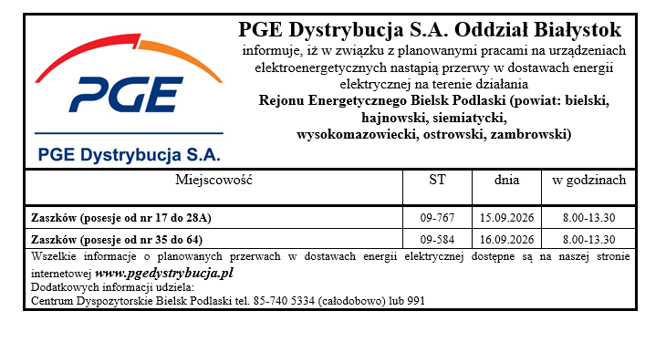 przerwa w&nbsp;dostawie