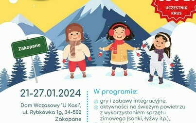 Zdjęcie do Wypoczynek zimowy dla dzieci rolnik&oacute;w w 2024 roku