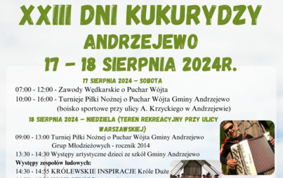 Zdjęcie do XXIII Dni Kukurydzy w Andrzejewie