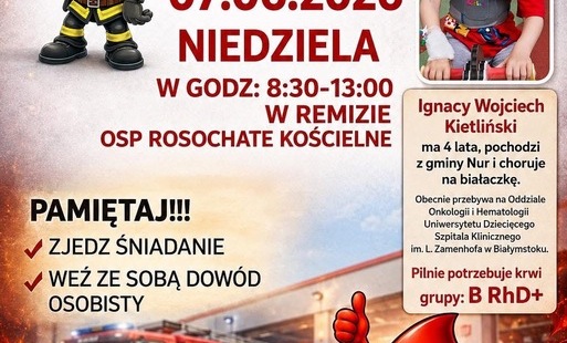 Uratuj życie Małemu Mieszkańcowi naszej gminy! 