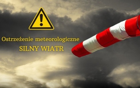 silny wiatr